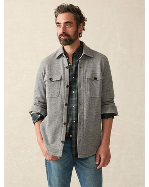 Faherty Inlet Knit Cpo - Grey