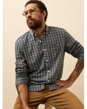 Faherty Coastline Knit Shirt - Grey