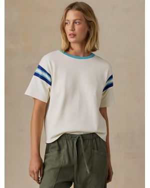Faherty Sport Jersey Throwback T-Shirt - Natural