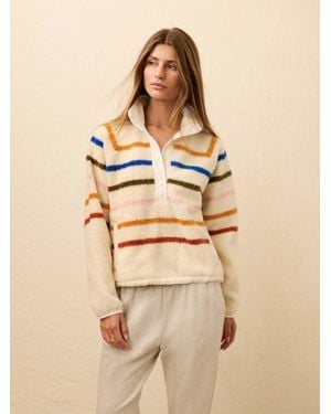 Faherty Fireside Fleece Popover - Natural