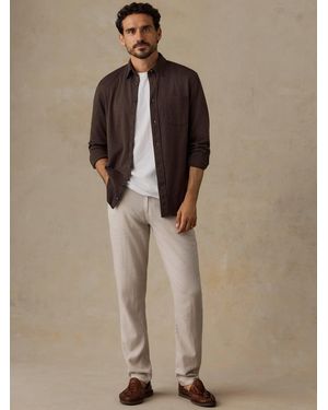 Faherty Movement&Trade; Linen 5-Pocket Pants - Natural
