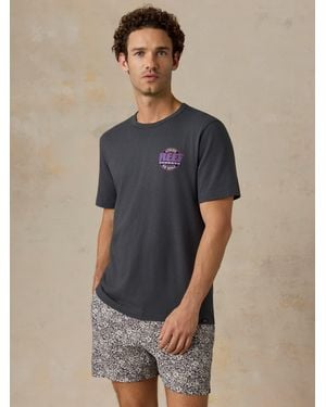 Faherty X Reef Sunwashed Graphic T-Shirt - Blue