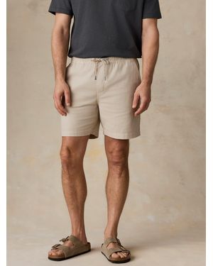 Faherty Essential Drawstring Short - Natural