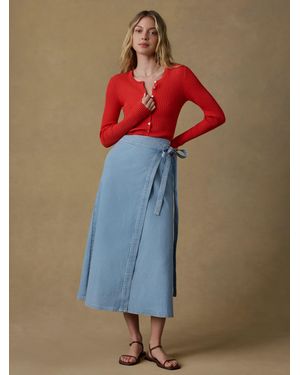 Faherty Solstice Denim Wrap Skirt - Multicolour