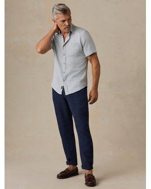 Faherty Short-Sleeve Breeze Shirt - Blue