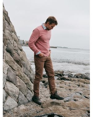 Faherty Reserve Twill 5-Pocket Trousers - Grey