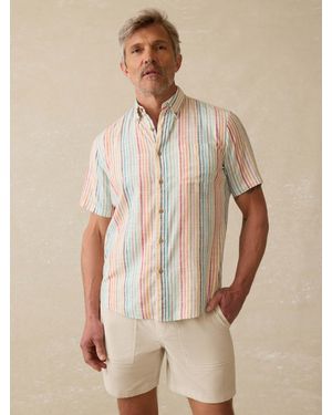 Faherty Short-Sleeve Breeze Shirt - Natural