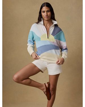 Faherty Soleil Quarter Zip - Blue