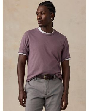 Faherty Sunwashed Regenerative T-Shirt - Purple