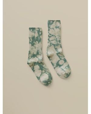 Faherty Sunwashed Tie Dye Sock - Green