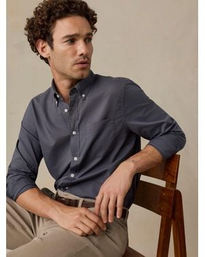 Faherty Long-Sleeve Weightless Cotton Shirt - Grey