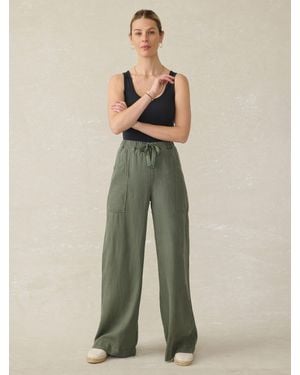 Faherty Topanga Drape Pants - Green