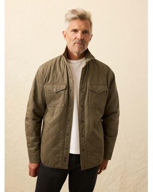 Faherty Doug Good Feather Reversible Bondi Jacket - Natural