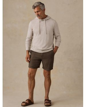 Faherty Sunwashed Organic Hoodie - Natural