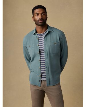 Faherty Field Knit Shirt - Blue