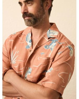 Faherty Short-Sleeve Resort Shirt - Brown