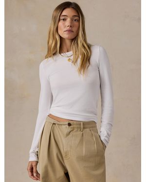 Faherty Featherweight Freestyle Layering Crew - Natural
