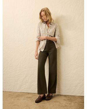 Faherty Stretch Terry Patch Pocket Trousers - Natural