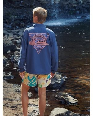 Faherty X Quiksilver Coaches Jacket - Blue