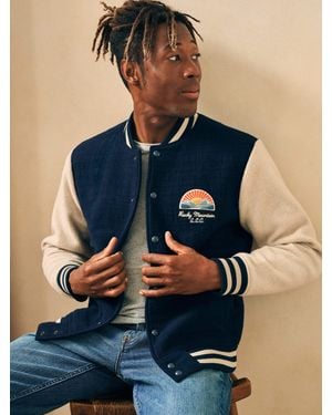 Faherty Varsity Jacket - Blue