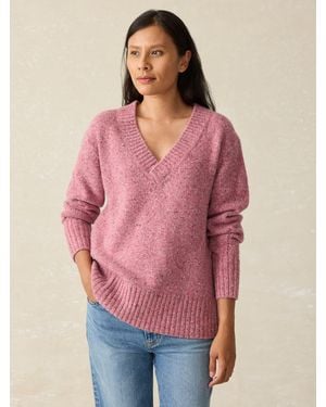 Faherty Driftwood Donegal Jumper - Pink