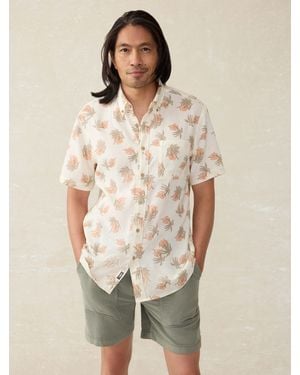 Faherty Short-Sleeve Breeze Shirt - Natural