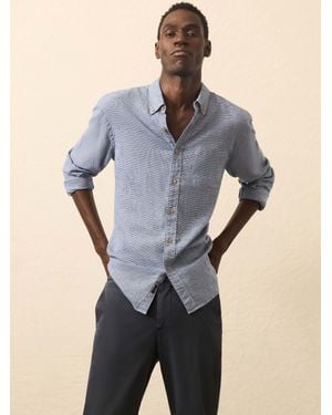 Faherty Long-Sleeve Breeze Shirt - Blue