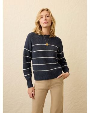 Faherty Sunwashed Fisherman Jumper - Blue