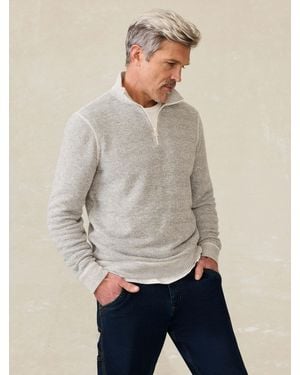 Faherty Whitewater Quarter Zip - Gray