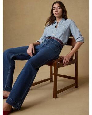 Faherty Tried & True Chambray Classic Shirt - Blue