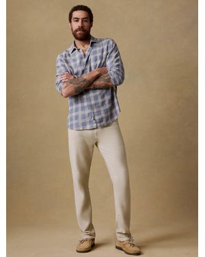Faherty Stretch Terry 5-pocket Athletic Fit Trousers (32" Inseam) - Natural