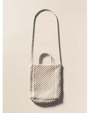 Faherty Sunwashed Macrame Crossbody - Natural