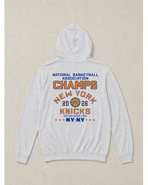Faherty Ny Knicks Sunwashed Organic Hoodie - White
