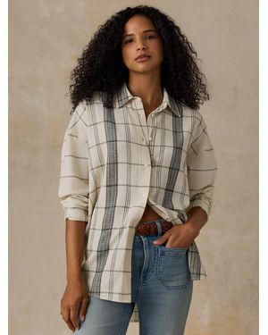 Faherty Textured Cotton Relaxed Shirt - Brown