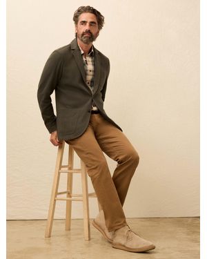 Faherty Inlet Knit Tweed Blazer - Natural