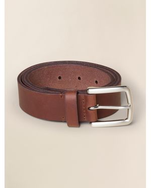 Faherty Leather Belt - Brown