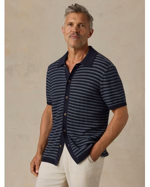 Faherty Short-Sleeve Jumper Shirt - Blue