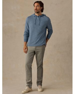 Faherty Stretch Terry 5-Pocket Trousers - Blue