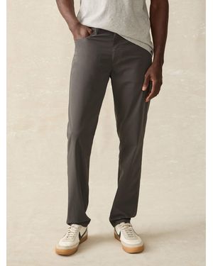 Faherty Movement&Trade; 5-Pocket Pants Athletic Fit - Natural