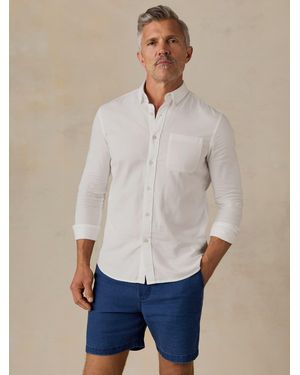 Faherty Long-Sleeve Weightless Cotton Shirt - Blue