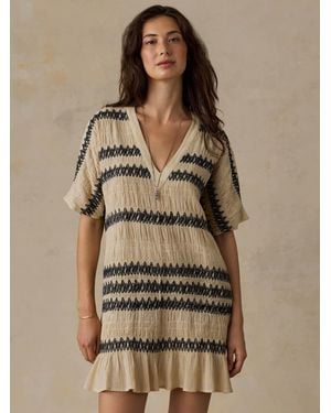 Faherty Selene Mini Dress - Green