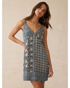 Faherty Annabelle Patchwork Dress - Multicolour