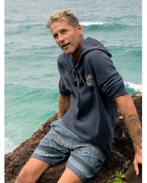 Faherty Baja Knit Short - Blue
