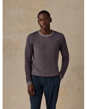 Faherty Sunwashed Crewneck Jumper - Blue