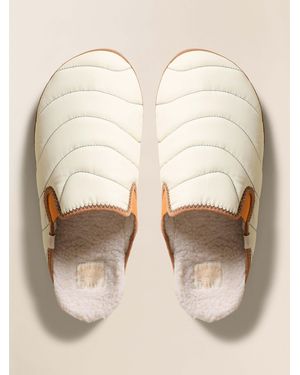 Faherty X Reef Slipper Scuff Shoes - Natural