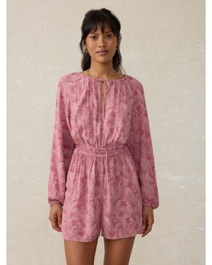 Faherty Kai Romper - Pink