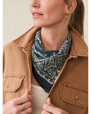 Faherty Spring Salutation Bandana - Brown