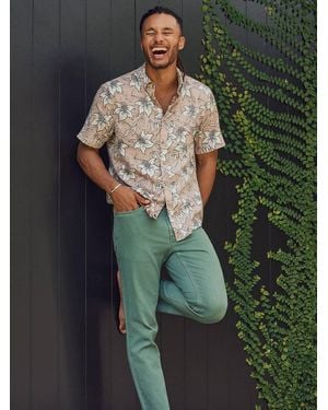 Faherty Short-Sleeve Breeze Shirt - Green
