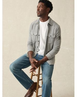 Faherty Harvard Legend&Trade; Sweater Shirt - Natural