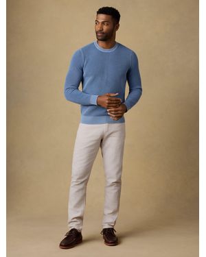 Faherty Movement&Trade; Linen 5-Pocket Trousers - Natural